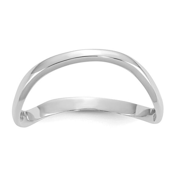 14k White Gold Polished Wave Fashion Thumb Ring,All Products : American Fashion Style Bags On Sale